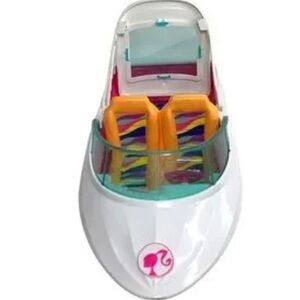 Barbie Dolphin Magic Ocean View Boat Mattel 2016 Speed Boat Pink Beach